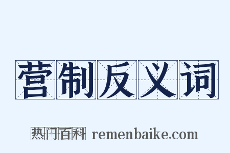 营制反义词是什么意思的图片